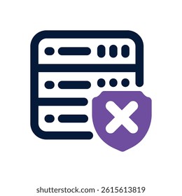 server error dual tone icon. Sleek and modern vector icon for websites, mobile apps, marketing materials, and corporate design. Fully scalable and ready to use.