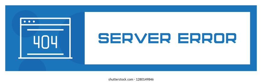Server Error Icon Concept