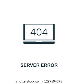Server Error icon. Premium style design from web hosting collection. Pixel perfect server error icon for web design, apps, software, printing usage.