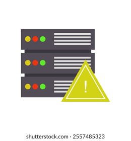 Server error illustrated on white background