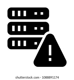 server error vector glyphs icon