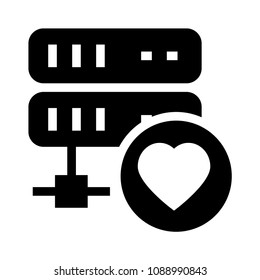 server favorite vector glyphs icon