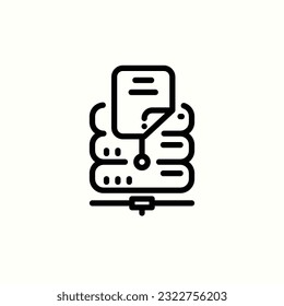 server file icon, isolated icon in light background, perfect for website, blog, logo, graphic design, social media, UI, mobile app