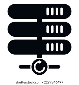 Server file icon simple vector. Data cloud. Storage web