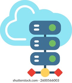 Server Flat Illustration Vector Design