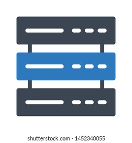 server glyph color vector icon