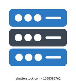 server glyph double color