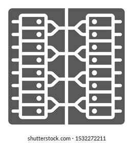 Server glyph icon, technology and system, data center sign, vector graphics, a solid pattern on a white background, eps 10.