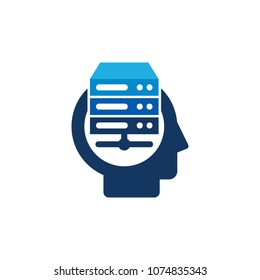 Server Head Logo Icon Design