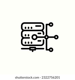 icono de jerarquía de servidores, icono aislado en fondo claro, perfecto para sitio web, blog, logotipo, diseño gráfico, medios sociales, interfaz de usuario, aplicación móvil