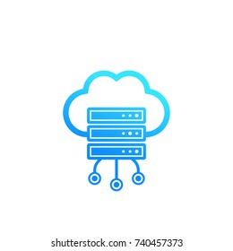 server, hosting, cloud storage icon