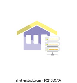 Server House Logo Icon Design