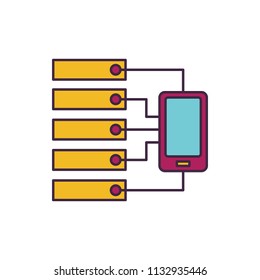 Server icon. Cartoon illustration of Server vector icon for web and advertising