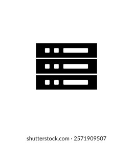 Server Icon. Cloud Storage Icon Design Template.