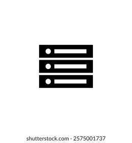 Server Icon. Cloud Storage Icon Design Template.