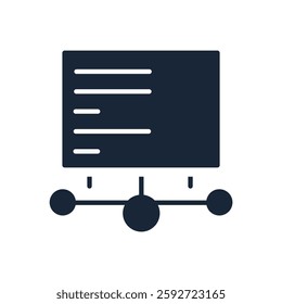 Server icon collection .design style with background
