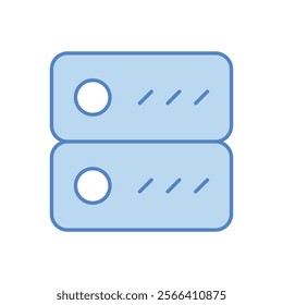 Server icon. Computer hardware icon design. vector graphic