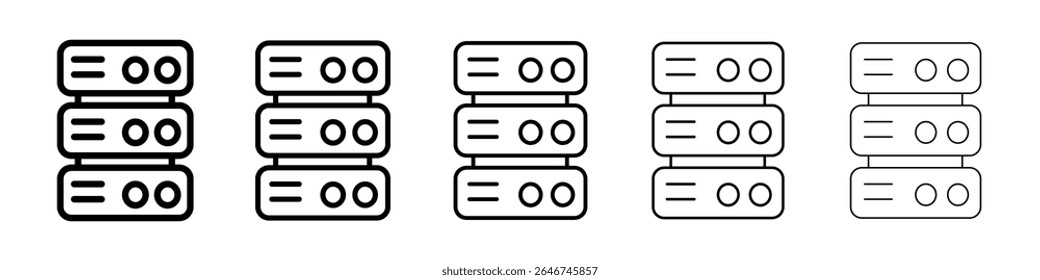 Concepto de icono de servidor. Diseño gráfico, logotipo, Web, interfaz de usuario.