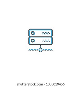 Server icon design. Essential icon vector illustration design