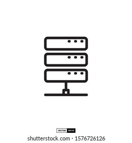 Server icon, design inspiration vector template for interface and any purpose