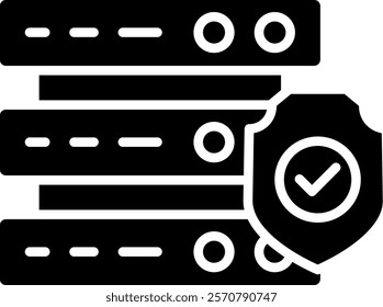 Server Icon Glyph Vector Illustration