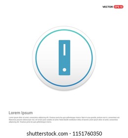 Server icon Hexa White Background icon template - Free vector icon