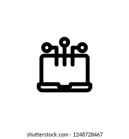 Server icon. Hosting sign