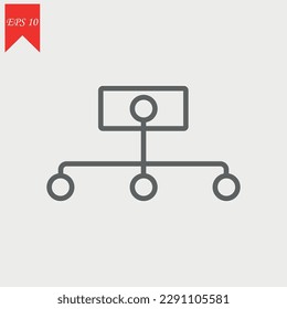 server icon icons, digital icon, vector, network icon, technology, sign, outline, set, interface