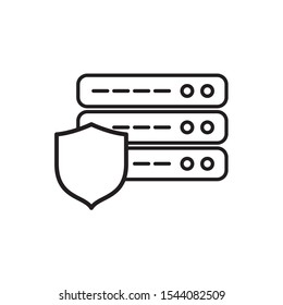 server icon, illustration design template