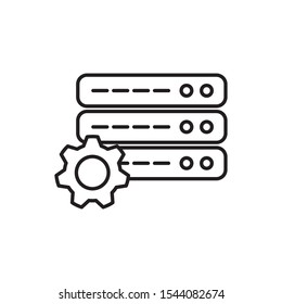 server icon, illustration design template
