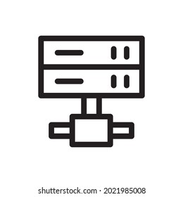 server icon illustration  vector graphic