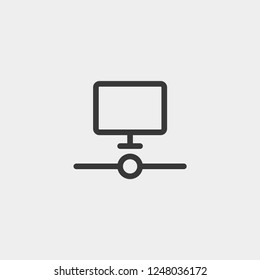 Server icon isolated on background. Database symbol modern, simple, vector, icon for website design, mobile app, ui. Vector Illustration