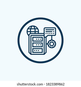 server icon isolated on white background from hardware collection. server icon trendy and modern server symbol for logo, web, app