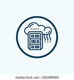 server icon isolated on white background from hardware collection. server icon trendy and modern server symbol for logo, web, app