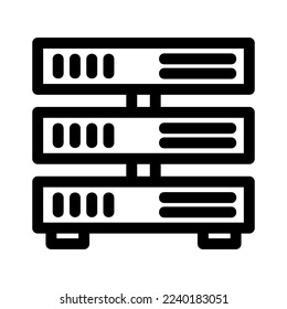 server icon or logo isolated sign symbol vector illustration - high quality black style vector icons
