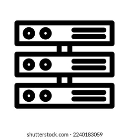 server icon or logo isolated sign symbol vector illustration - high quality black style vector icons
