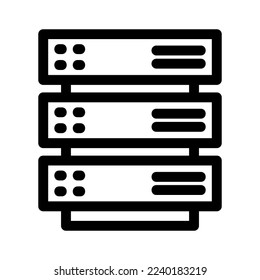 server icon or logo isolated sign symbol vector illustration - high quality black style vector icons
