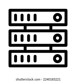 server icon or logo isolated sign symbol vector illustration - high quality black style vector icons
