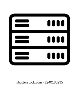 server icon or logo isolated sign symbol vector illustration - high quality black style vector icons
