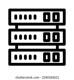 server icon or logo isolated sign symbol vector illustration - high quality black style vector icons
