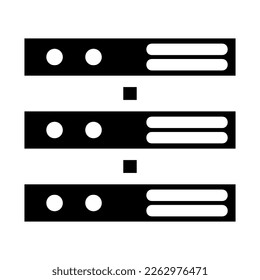 server icon or logo isolated sign symbol vector illustration - high quality black style vector icons