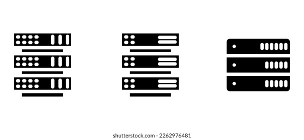 server icon or logo isolated sign symbol vector illustration - high quality black style vector icons