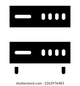 server icon or logo isolated sign symbol vector illustration - high quality black style vector icons