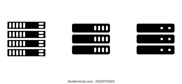 server icon or logo isolated sign symbol vector illustration - high quality black style vector icons