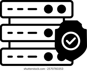 Server Icon Mixed Vector Illustration