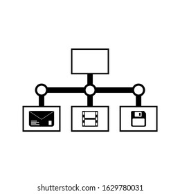 Server icon ,network sign design.