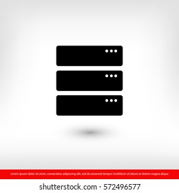 server  icon. One of set web icons