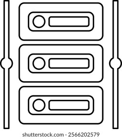 server icon. outline icon style
