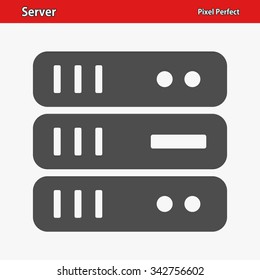 Server Icon. Professional, pixel perfect icons optimized for both large and small resolutions. EPS 8 format.