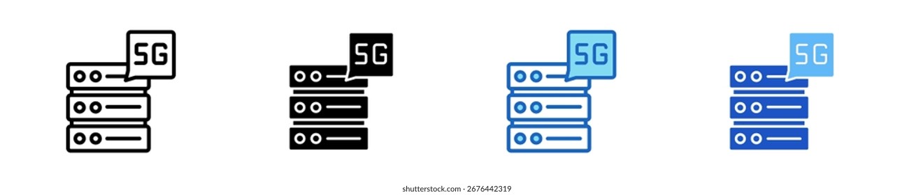 Server Icon Set Multiple Style Collection